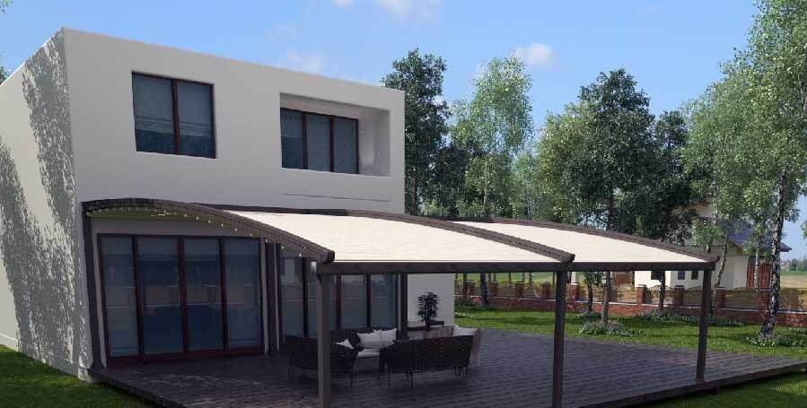 OLIVA Classic pergola íves kialakítással, szabadon állva