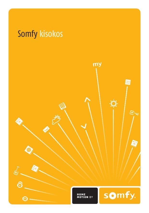 A Somfy kisokos címlapja, Home Motion by Somfy jelzéssel
